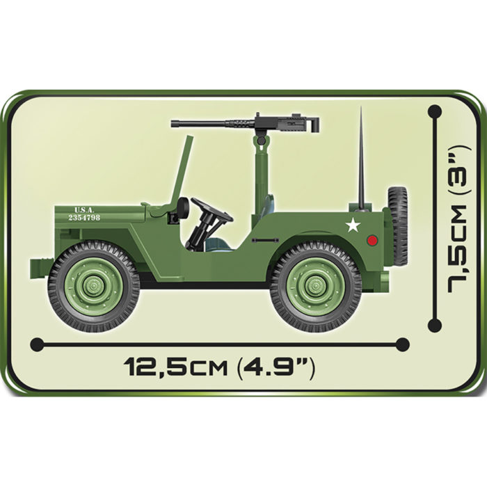 Cobi 2399 Jeep Willys MB sideview