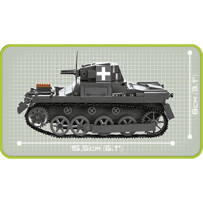 Cobi 2534 Panzer 1 sideview