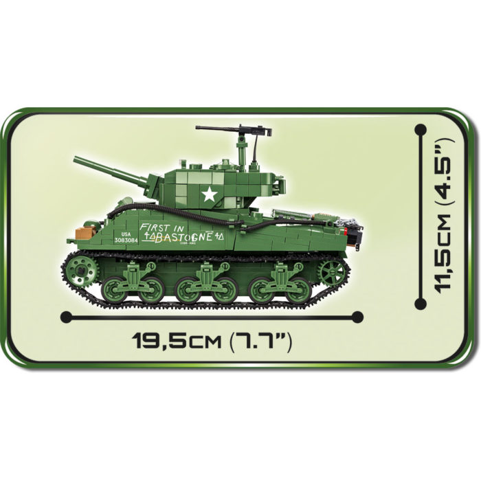 Cobi 2550 M4A3E2 "Jumbo" Sherman sideview